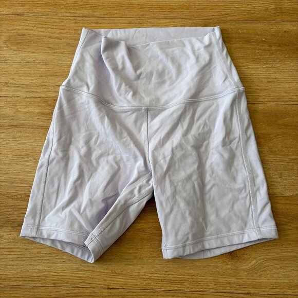 Lululemon Athletic Align High Rise Shorts 6” Nulu Light Purple Women’s Size 4 - Picture 1 of 7